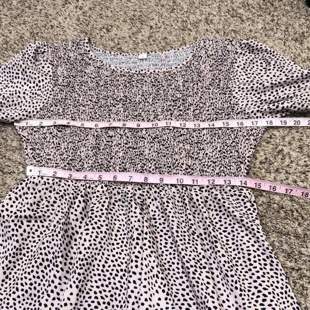Francesca’s Collection Maxi Dress Size Medium Beige Cheetah Animal Print - Picture 6 of 9